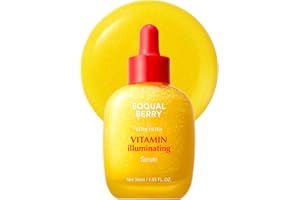 "EQQUALBERRY Vitamin C Illuminating Serum - Aufhellendes Serum mit Acerola und Niacinamid, stärkt die Hautbarriere, spendet Feuchtigkeit mit Ceramid und Hyaluronsäure, 30 ml