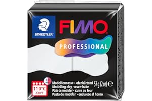 STAEDTLER 8040-0 ST Fimo Prof - Pasta para modelar (57 g), color blanco