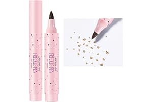 Beliky Girl Sommersprossenstift, Natürlicher Naturgetreuer Sommersprossen-Makeup-Stift, Wasserdichter Langlebiger Sopt-Stift Mit Weichem Punkt für Natürliches Müheloses Versunkenes Makeup (Hellbraun)