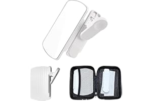 FARYODI Handy Reflexionskamera Spiegel,Telefonkamera-Spiegelreflexionsclip,Verstellbarer Handy-Spiegel Clip, Cell Phone Reflection Clip,Komplettes Set für Smartphone-Fotografie Und Reisen (Weiß)