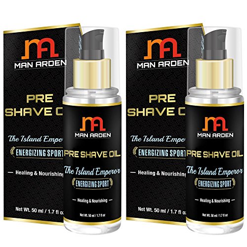 Man Arden Pre Shave Oil - The Island Emperor (Energizing Sport) - Healing & Nourishing 50ml - For Smooth Shaving Experience (Pack Of 2) RS.599 (25.00% Off) - Amazon