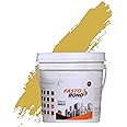 Fastobond Epoxy Grout - 1 Kg-3 Kg & 5 Kg - FULL_GLITTER-SPARKLE Colors Tile Grout_Fastobond | 3 Components only | Premixed Glitter for Uniform Finish (5 KG, METALIC-GOLDEN)