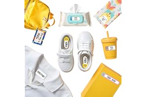 Daycare Kids Stickers Pack - 110 Name Label Stickers | Waterproof Labels for Baby Bottles & School Supplies, Name Tags for School Bag, Stick-on Clothes Clothing Labels, Bag Tags, Gift Sticker