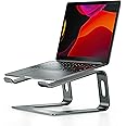 Nulaxy Supporto PC Portatile, Supporto per Laptop Ergonomico in Alluminio, Laptop Stand Rimovibile Compatibile con MacBook Ai