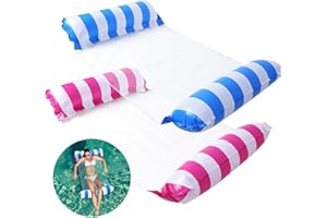 SIENON Inflatable Hammock Pool Float, Multi-Use Pool Chair (Hammock, Drifter, Lounger Chair, Saddle) Swimming Pool Float Raft Portable Water Hammock Pool Lounger for Adults and Kids (14+)