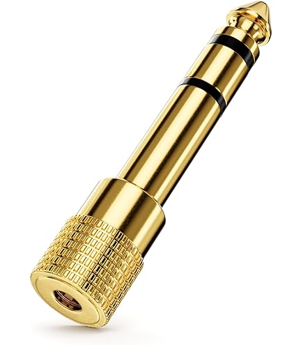 Adaptateur Jack 6,35 Mm Mâle Vers 3,5 Mm Femelle T'nB – Plaqué Or, Pour Connexions Audio