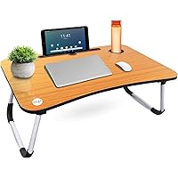 OFIXO Multi-Purpose Laptop Table/Study Table/Bed Table/Foldable and Portable Wooden/Writing Desk (Wooden)