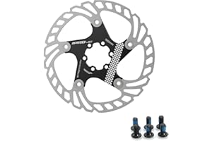 Yongness Disco de freno de bicicleta 160 mm 180 mm 203 mm disco de freno de bicicleta rotor de freno flotante adecuado para bicicletas de carretera, bicicletas de montaña, MTB, BMX (Negro 180mm)