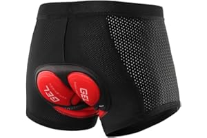 Lixada Cycling Shorts Pantalones Cortos de Silicona Ropa Interior Transpirable para Ciclismo con 3D Gel Acolchado MTB Unisexo