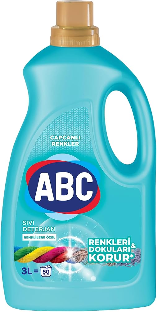 ABC DETERJAN Sıvı Çamaşır Deterjanı Renkliler 3 L