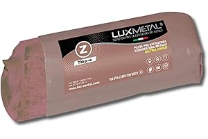 Lux Metal Pasta Abrasiva Lucidante Marrone Ultra Hard 700 gr Pre Lucidatura Alluminio Cera Per Lucidare Acciaio Inox Sgrossatura Metalli Leva Rimuovi Graffi Ossido Lucida Ottone Solida Ferro Rame Oro
