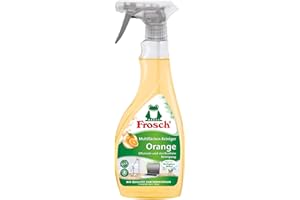 ‎FROSCH Frosch Orangen Multiflächen-Reiniger, für streifenfreien Glanz und kraftvolle Sauberkeit für alle glatten Flächen, Sprühflasche, 1er Pack (1 x 500 ml)
