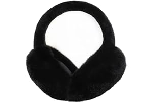 FIHDIOPO Ear Muffs, Women Earmuffs Winter Accessories Fluffy Plush Adults Outdoor Thermal Ear Warmer Skiing Running Ears Covers Protector from Wind Cold Fashion Gift for Girls Ladies Men UK
