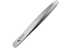 Seekingon Tweezers for Facial Hair Women and Men Professional Stainless Steel Precision Tweezers for Ingrown Hair - Eyebrow Tweezers for Women