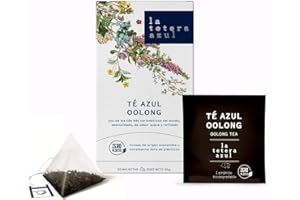 LATETERAZUL LA TETERA AZUL Te Azul Oolong En Pirámides. 20 Pirámides Envueltas Individualmente.