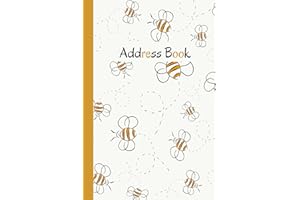 Address book: address book with alphabetical tabs.bee cover address book.telephone address book.Record Birthday, Phone Number, Address, Email and ... and birthday. size 6 x 9 in,15.24x22.86 cm