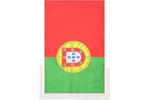 AZ FLAG Bandera de Portugal 45x30cm - BANDERINA Portuguesa 30 x 45 cm cordeles