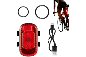MBIYHGTA Éclairage De Vélo Arrière - Éclairage De Vélo Arrière pour La Conduite De Nuit, Phare Arrière pour Vélo | Lampe De Poche Arrière De Vélo Étanche IPX5, Lumineuse, De Sécurité, pour Adultes,