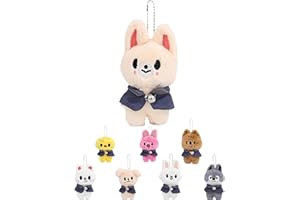 SUNAURORA Muñeco de peluche Stray Kids 12cm, Stray Kids SKZ ATE SKZoo Llavero y Colgante de Mochila, Regalo de Cumpleaños para Niños y Fans (Foxy.ni)