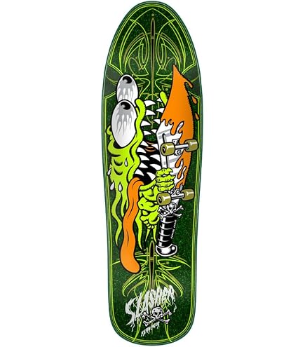 Skateboard Powell Peralta Dragon Wing Flight 9 Steve Caballero, Rouge, Phosphorescent, Neuf
