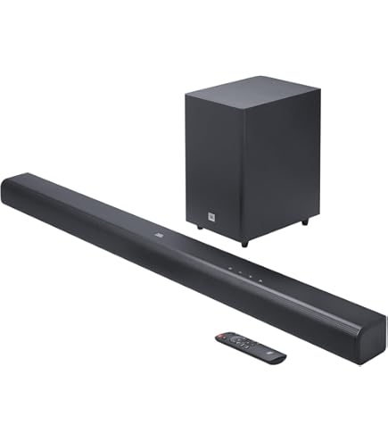 Refurbished) JBL Cinema SB120, Dolby Digital Soundbar with Built