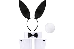 Goenb Kostium króliczka, kostium króliczka, kostium dla dorosłych, króliczek, uszy wielkanocne, kostium na Wielkanoc, imprezę, przebieranie się