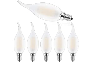 ProCrus E14 LED ljus lampa 4 W LED ljusform för ljuskrona, C35-filament ljus LED-glödlampa, 2 700 K varma vita ljuslampor, E1