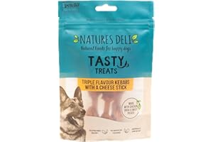 Natures Deli Chicken Wrapped Calcium Bone Dog Treats, Grain Free Low Fat Treats for Dogs, High Protein Dog Chews - 100 g