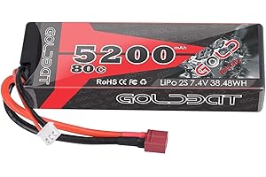 GOLDBAT RC Batteria Lipo 2s 5200 mAh 7,4 V 2S 80C