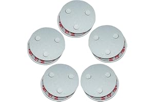 meioro Outil d'installation de Détecteur de Fumée Magnétique,Fixation Rapide et Facile Kit Monté au Plafond pour Alarme de Fumée,sans Besoin de Forage Aucun Danger (5 Pièces)