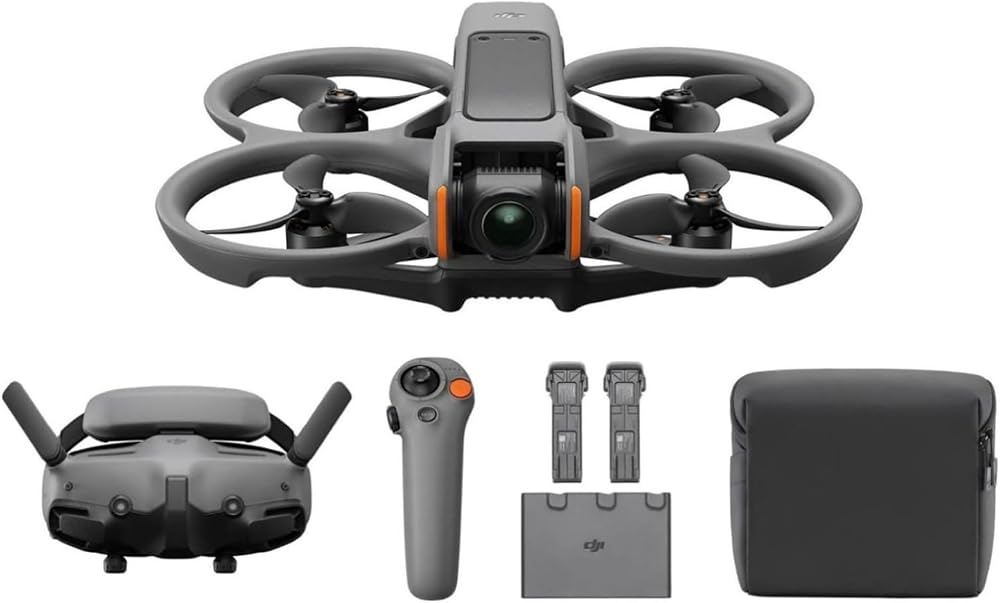 DJI Avata 2 Fly More Combo (Three Batteries)- 26 Dakika Uçuş Süresi, 4K 60 FPS Çekim, Gri