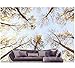 Produktbild Xzfddn 3D Wallpaper Für Zimmer Blauer Himmel Wald Hintergrund Wandbild 3D Wallpaper Klassische Tapete Für Wände-200X140CM