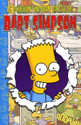 couverture de : Le bouquin un brin barjo de Bart Simpson