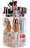 Organizer Trucchi Girevole 360° | 5 Scomparti, Design Multifunzione | Bianco Per Toeletta E Bagno - Foto 3