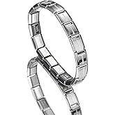 AEE&reg; Men's Bracelet Stainless Steel Italian Charm customizable Unisex Women's Bracelet