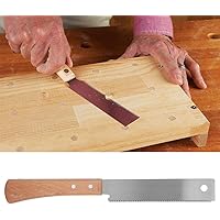 Kleine Handsäge, 12-Zoll-Doppelseitige Zähne Holzgriff Flachsäge Genaue Haushaltsholzbearbeitung Spülschneide…