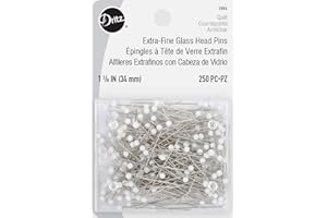 Dritz Quilting Verre Extra-Fine Épingles À Tête-1-3/8 250/Pkg