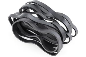 Gsrhzd Rubber Bands, 30 PCS 12x0.6cm Black Elastic Band, Thick Strong Elastic Bands, Large Rubber Band Heavy Duty, for Industrial Home Office School File Folders Garbage