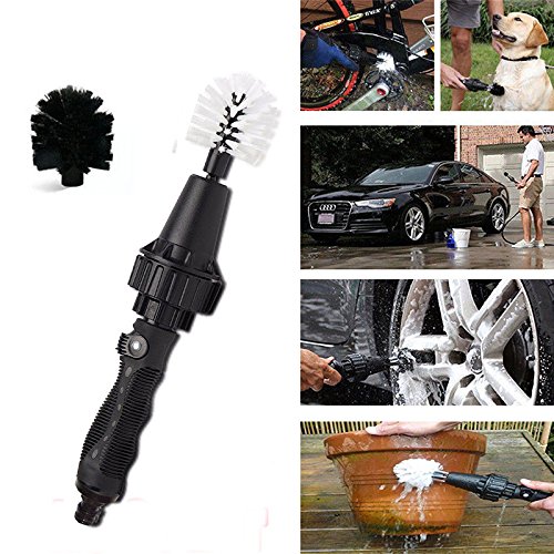 Preisvergleich Produktbild LanLan Tragbare wasserbetriebene rotierende Reinigungsbürste für Autos