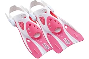 Tusa Sport UF-0103 Short Snorkeling Fins - Size & Colour Choice (Pink, M (UK 2-7))