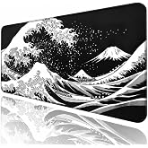 8 Farklı Desenli Baskılı Model Black Deer XXL Gaming Mouse Pad 90x40 cm &ndash; Dikişli Kenar, Kaymaz Taban, Dijital Tasarım, Hassa