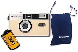 AgfaPhoto analoge 35mm Foto Kamera Set (Color Film + Batterie)