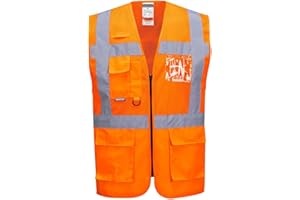 Portwest C496 Gilet in Rete Executive Madrid, Arancione, L