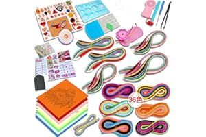 SYZOPQ Paper Quilling Kit with 1420 Strips and Quilling Tools Paper Quilling Craft Great for DIY Learning Class, Home Decoration, Birthday Gift
