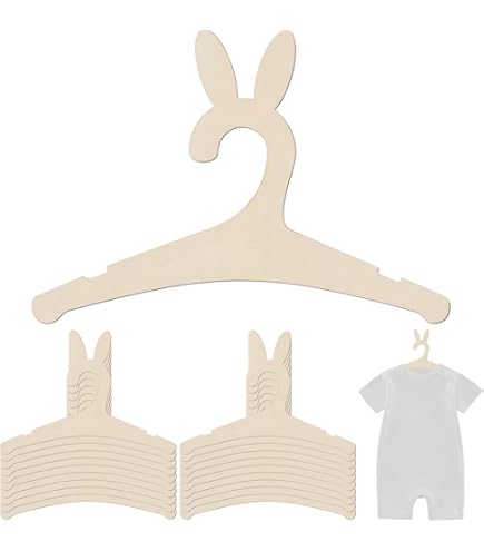 Grucce Bambini Legno - 6 Pezzi, Appendiabiti Per Neonati E Bambini, Decorativi - Foto 10