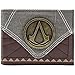 Price comparison product image Assassins Creed Metal Badge Denim & Brown ID & Card Bi-Fold Wallet