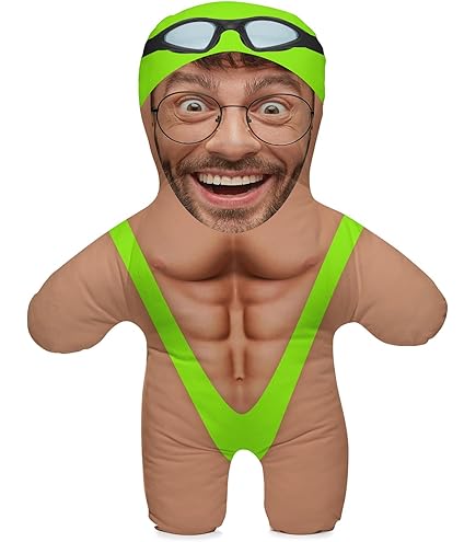 Coussin D'Oreiller Cadeau Photo Drôle Personnalisé Avec Remplissage; Corps Avec Votre Propre Image De Visage Imprimée; 45cm Haut; Cadeau D'Anniversaire; Motif Super Grandma [091