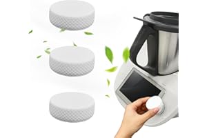 YJSDDNTY 3pcs custodie in silicone compatibili con interruttore Thermomix TM6, accessori per robot da cucina TM6, antipolvere, protezione e decorazione（bianco）