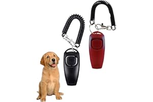 TODREMOU Hundepfeife Rütter Rückruf Hundepfeifen-Armband Hunde Pfeifen Pfeife Hund Hundepfeiffe Hochfrequenz, Hund-Klicker Hundeklicker Set