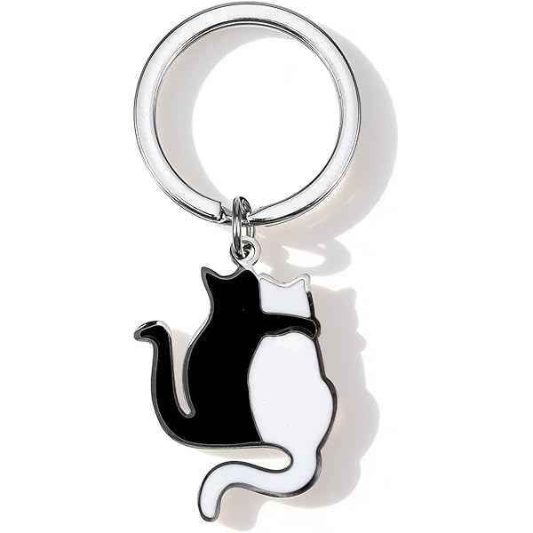 Ouligay Partner Katzen Schlüsselanhänger Katze Paare